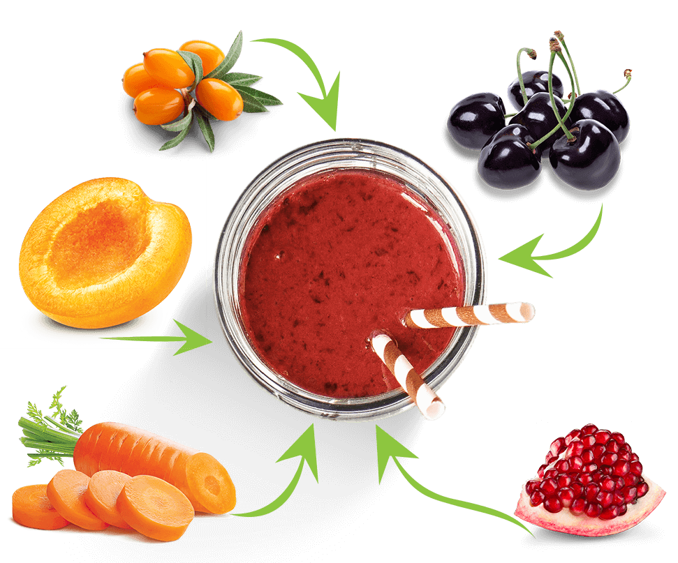 Sprint KIDS Smoothie mix összetevők