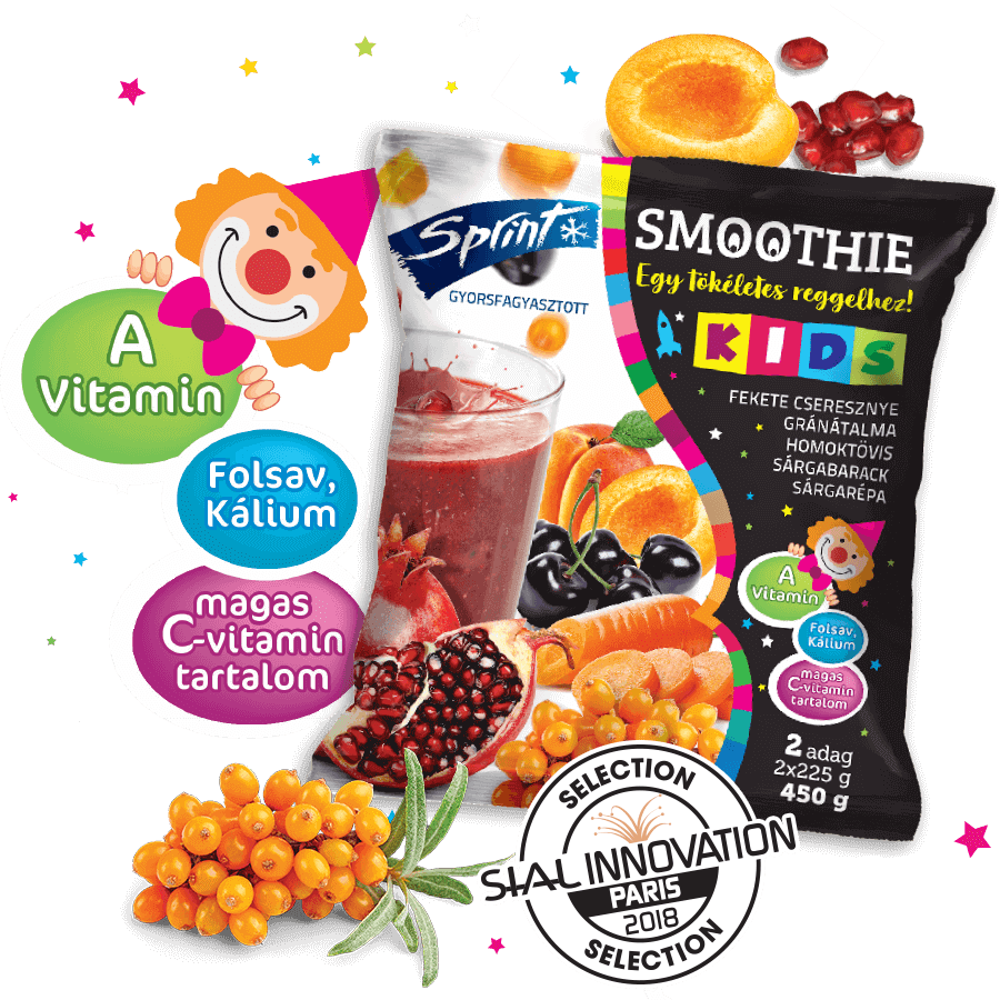 Agrosprint egészséges Sprint Smoothie mix terméke - Kids Smoothie Mix
