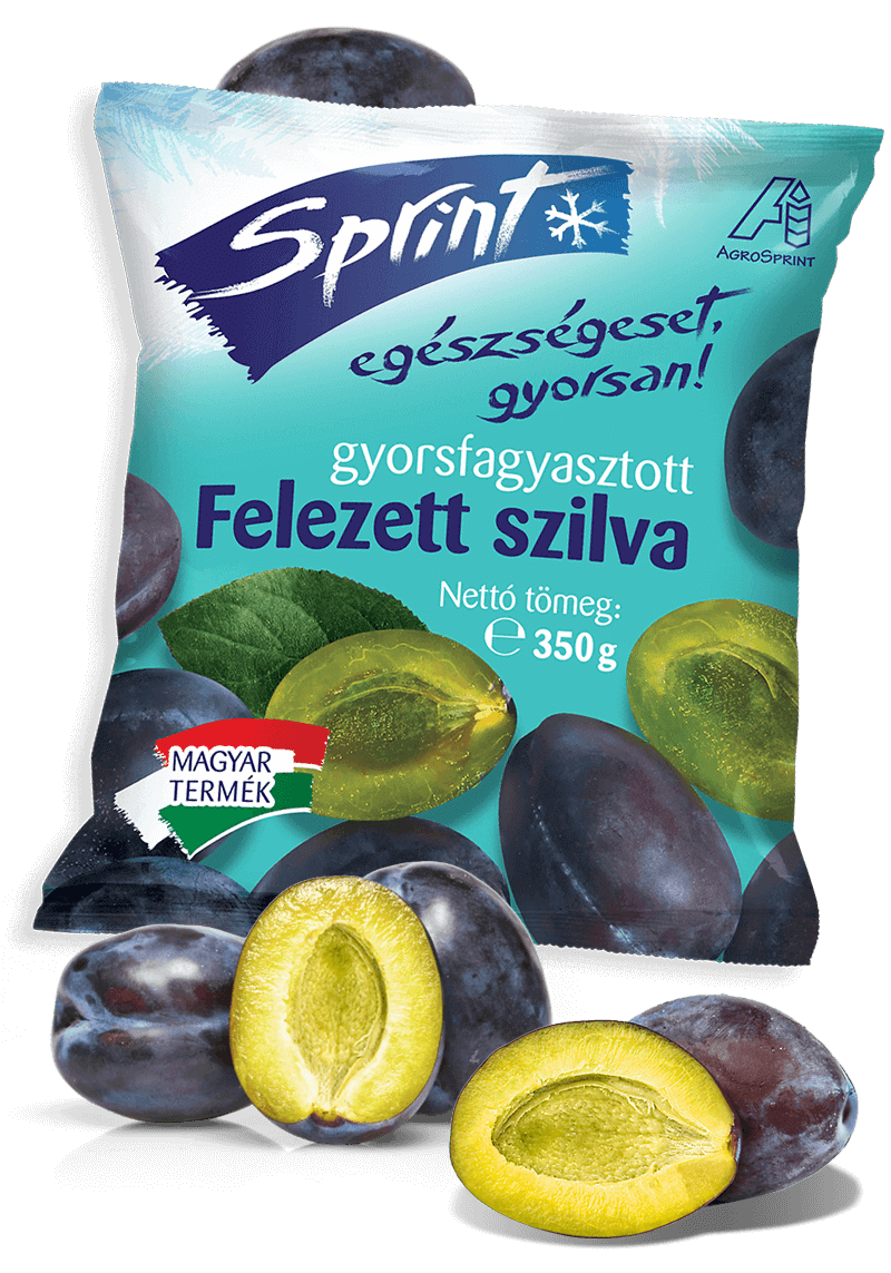 Agrosprint gyorsfagyasztott Sprint gyümölcs terméke - Sprint felezett szilva